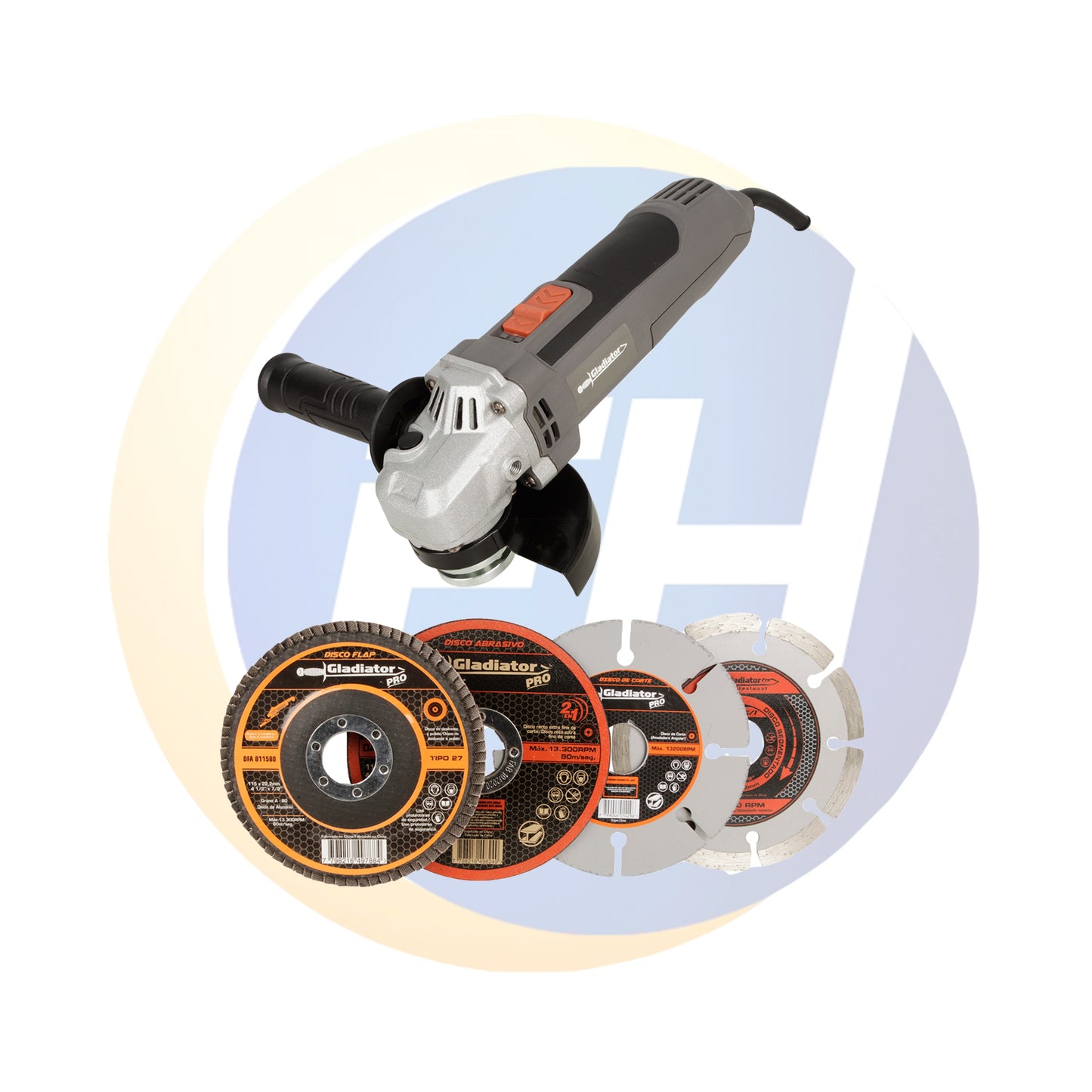 ESMERIL 4 1/2'; 700W + 4 DISC VEL/VAR AA 415/2/220