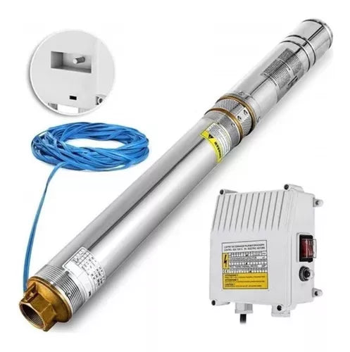 Bomba Sumergible de Pozo Profundo 0.5HP (para pozos desde 3")