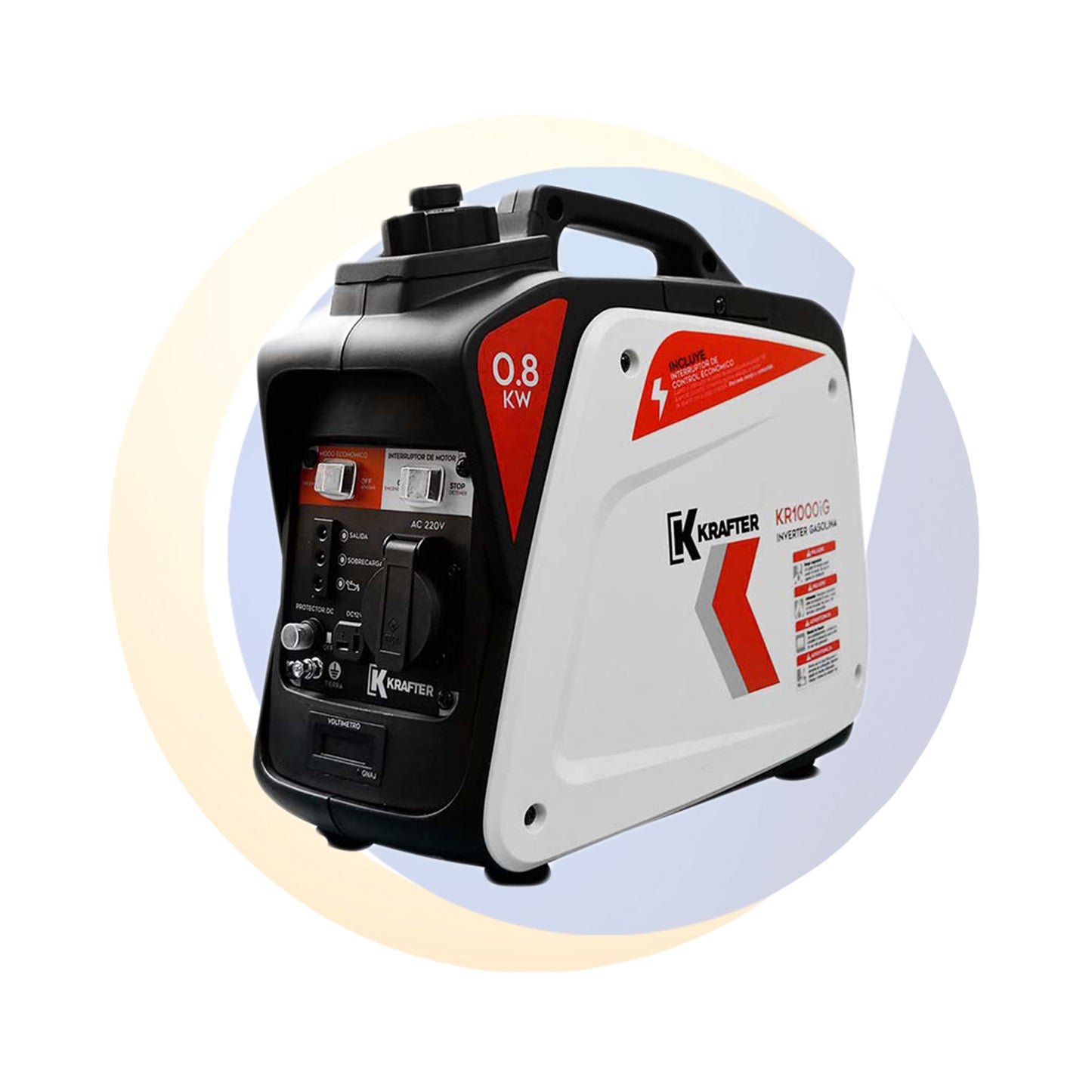 GENERADOR GASOLINA KRAFTER INVERTER KR100iG (800 WATTS)