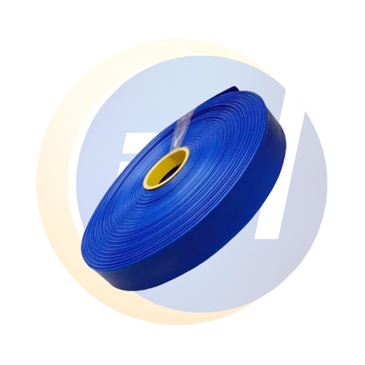 Manguera plana descarga 3" azul