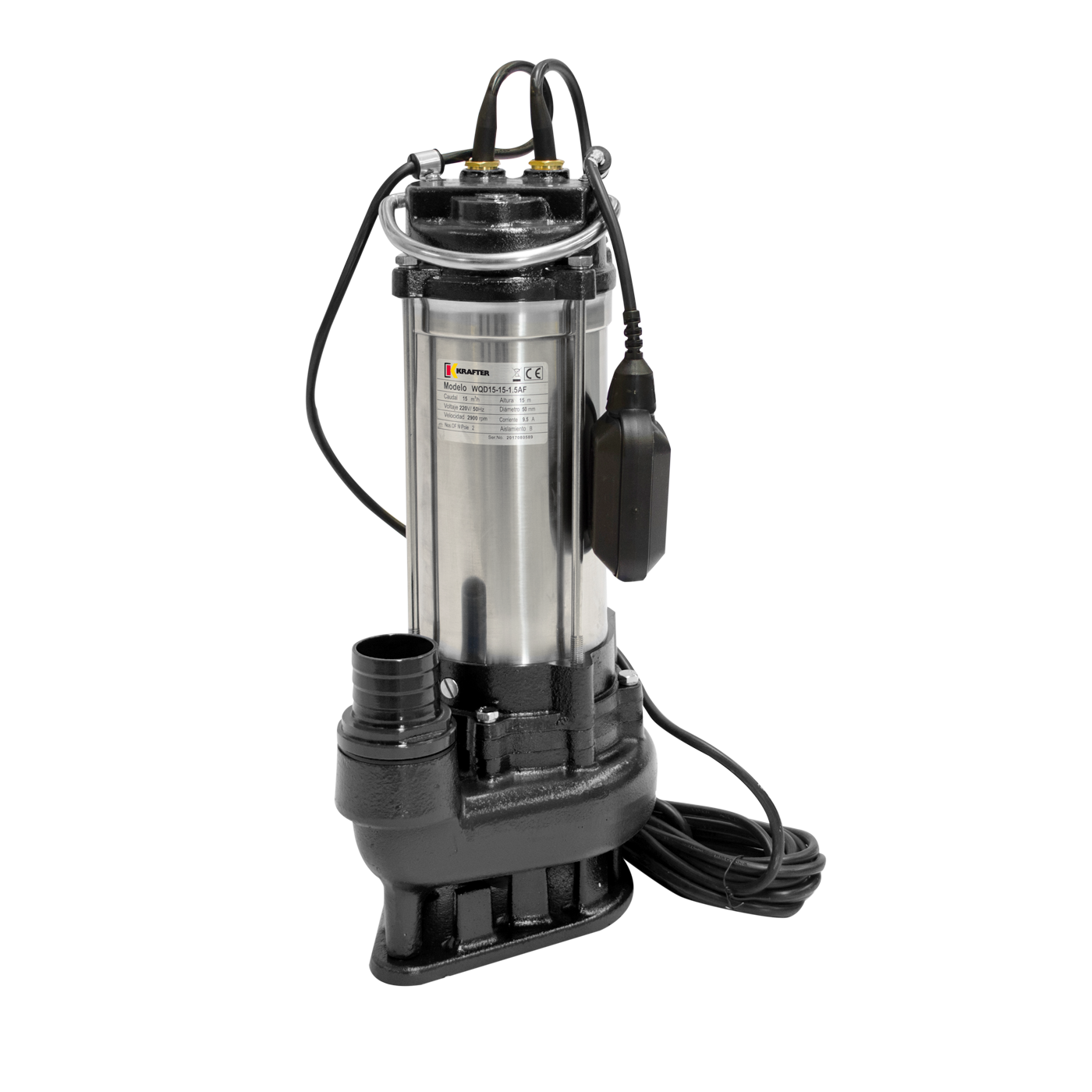 Bomba Sumergible aguas sucias 2HP WDX15