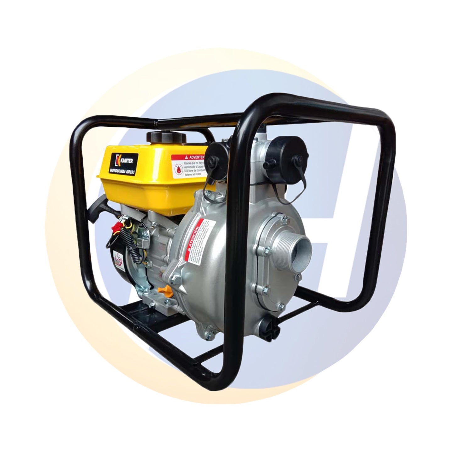 MOTOBOMBA GASOLINA KRAFTER KRG51 2” x 2” ALTA PRESION