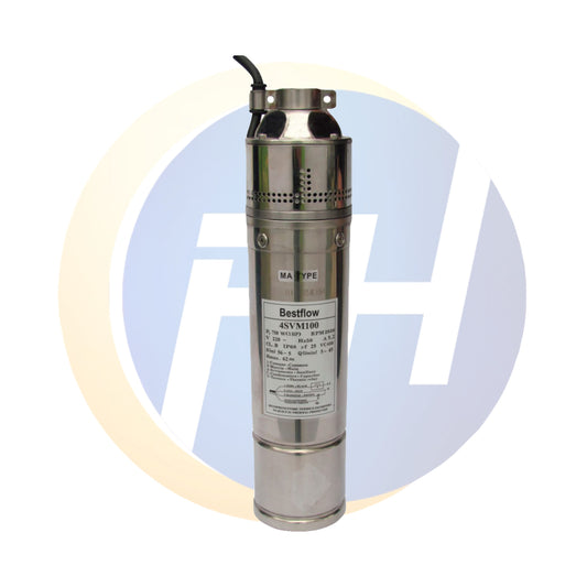 BOMBA SUMERGIBLE BESTFLOW POZO PROFUNDO 4SVM100 (Para pozos de 4”)