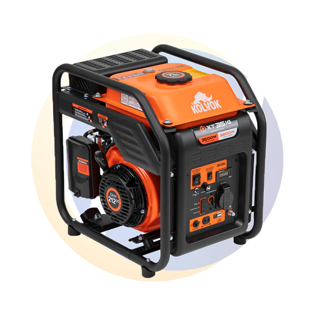 GENERADOR ELÉCTRICO INVERTER KOLVOK XT35IG 3.5KVA GASOLINA Equisol Spa